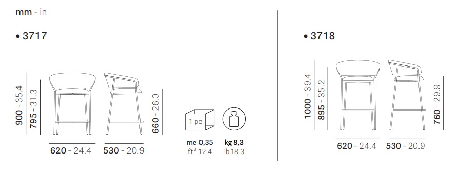 Jazz bar 3717 מידות