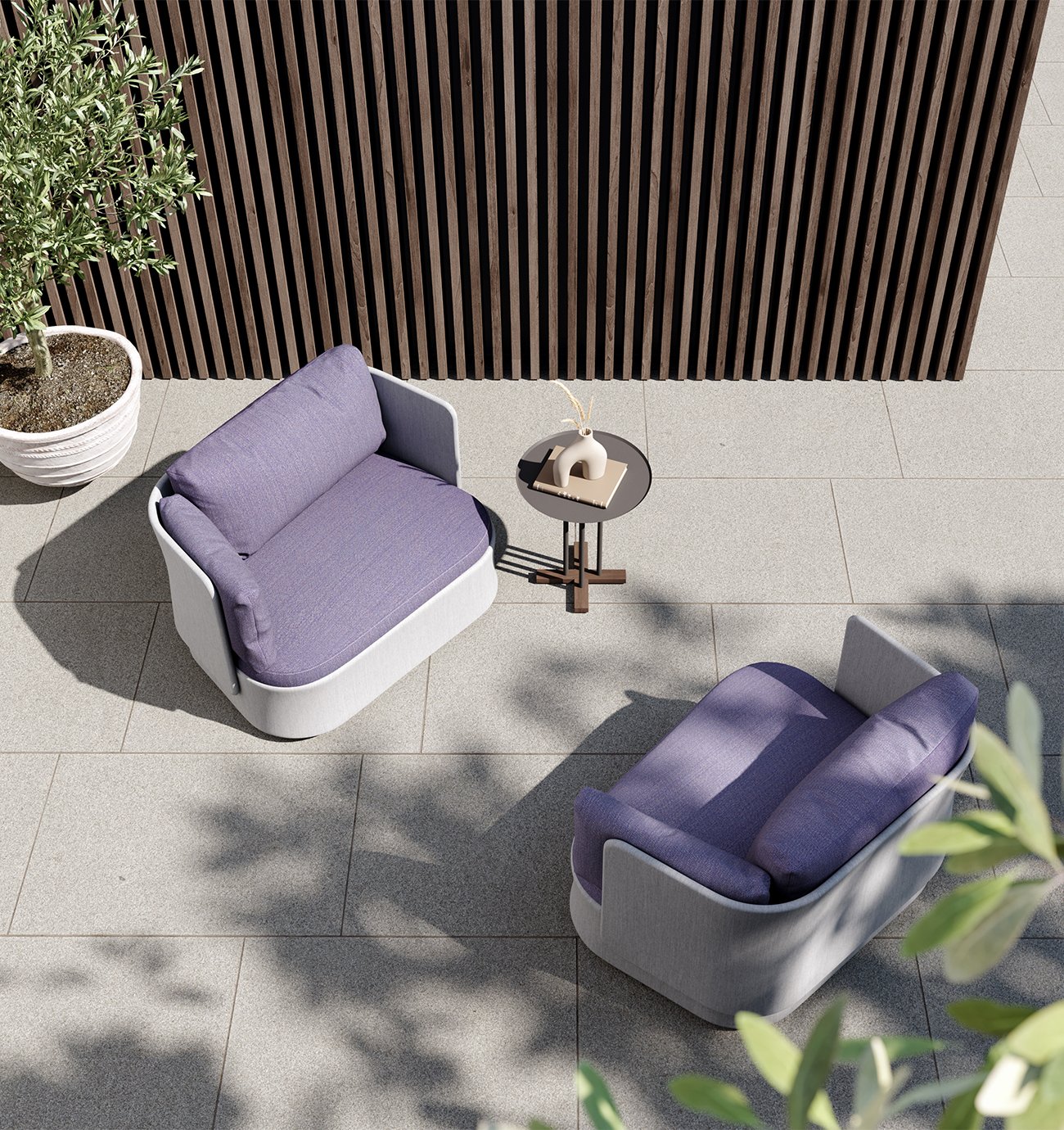 Plat armchair