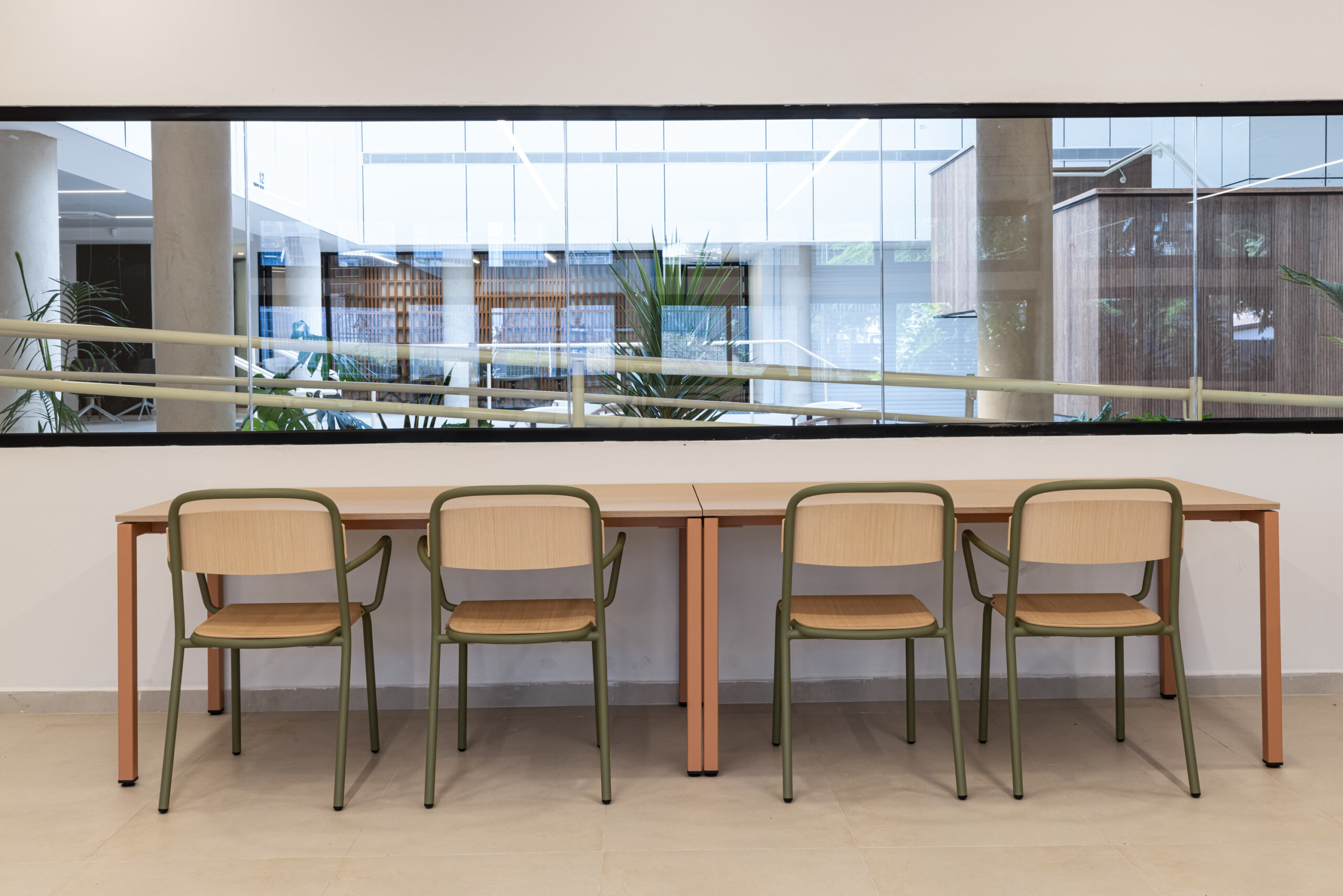 noa table by RAIO+Skol chair by infiniti